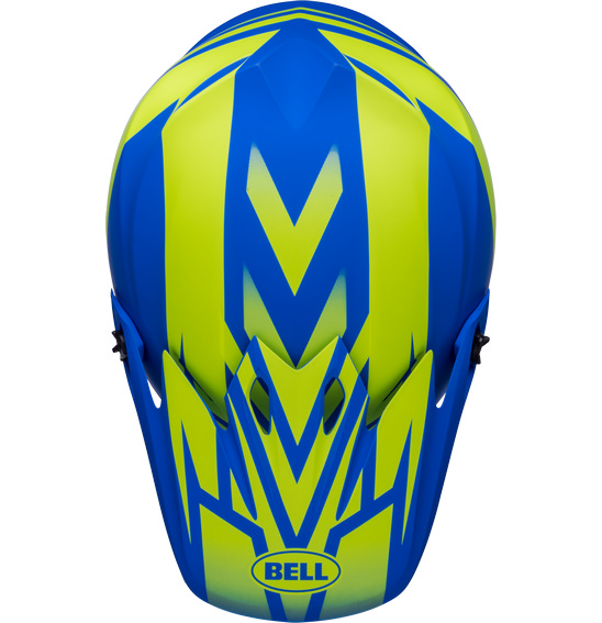 Bell MX-9 MIPS Disrupt Matte classic Blue/Hi-Viz Yellow BELL Helmet ...